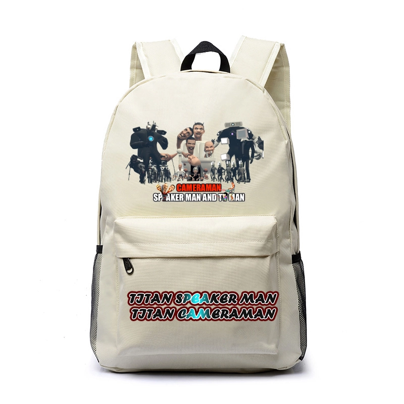 Tas Titan TV MAN Tas Ransel Anak Sekolah Titan TV MAN Skibidi Toilet - Tas Polos