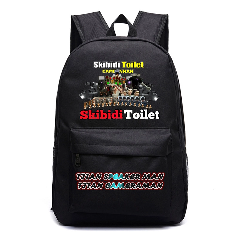 Skibidi Toilet Campus Student Class  Backpack Backpack Children's Backpack Schoolbag Boys and Girls