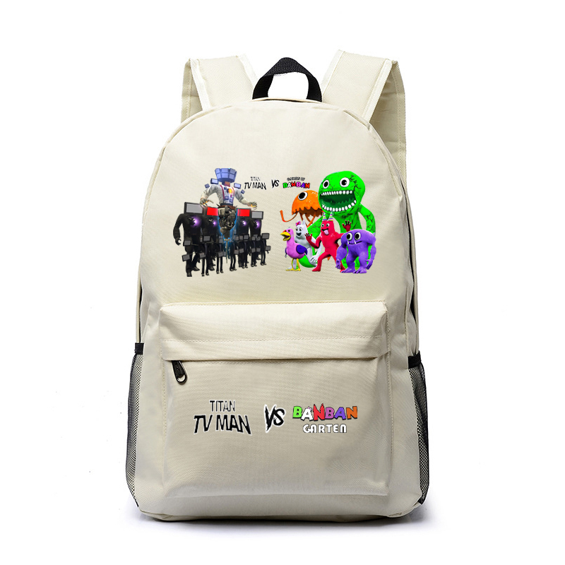 Skibidi Toilet Titan speakerman vs Garten of Banban Campus Student Class Garden Backpack Backpack Children's Backpack Schoolbag Boys and Girls