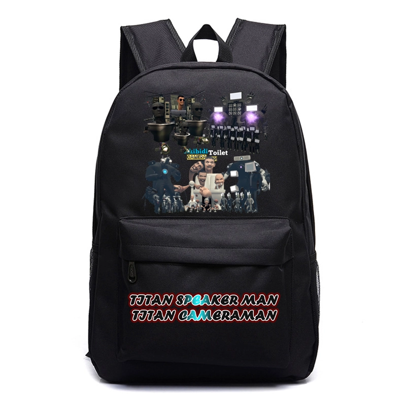 Tas Skibidi Toilet Titan Speakerman Tas Ransel Anak Sekolah - Tas Polos