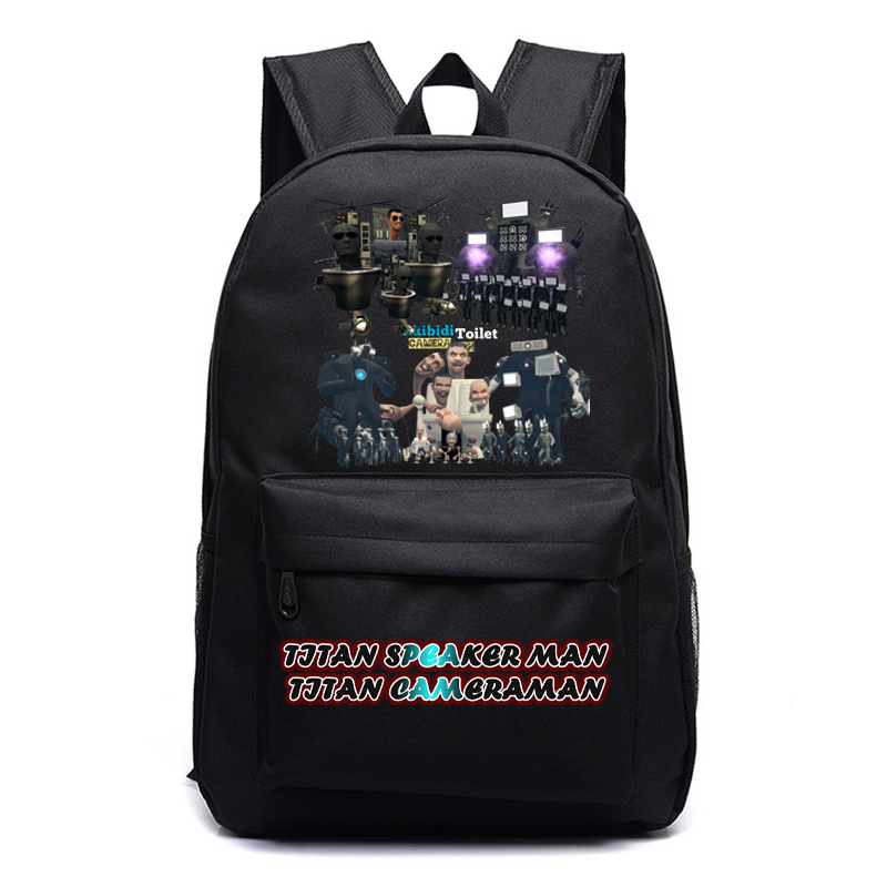Tas Skibidi Toilet Titan Speakerman Tas Ransel Anak Sekolah - Tas Polos