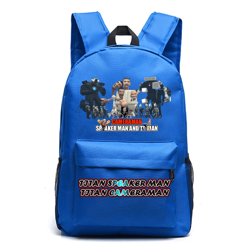 Tas Titan TV MAN Tas Ransel Anak Sekolah Titan TV MAN Skibidi Toilet - Tas Polos