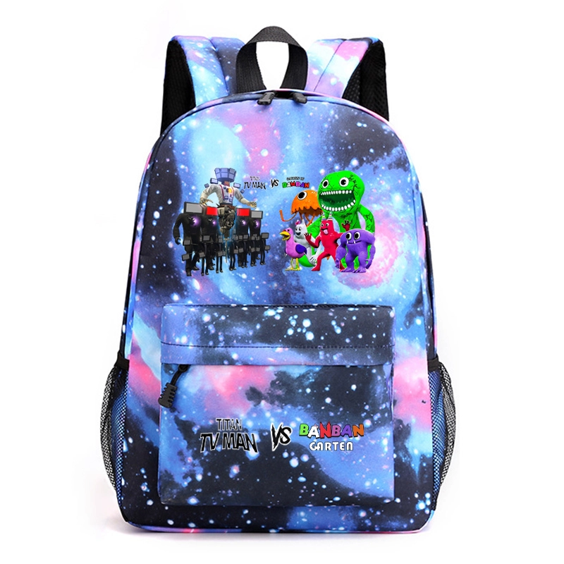 Skibidi Toilet Titan speakerman vs Garten of Banban Campus Student Class Garden Backpack Backpack Children's Backpack Schoolbag Boys and Girls