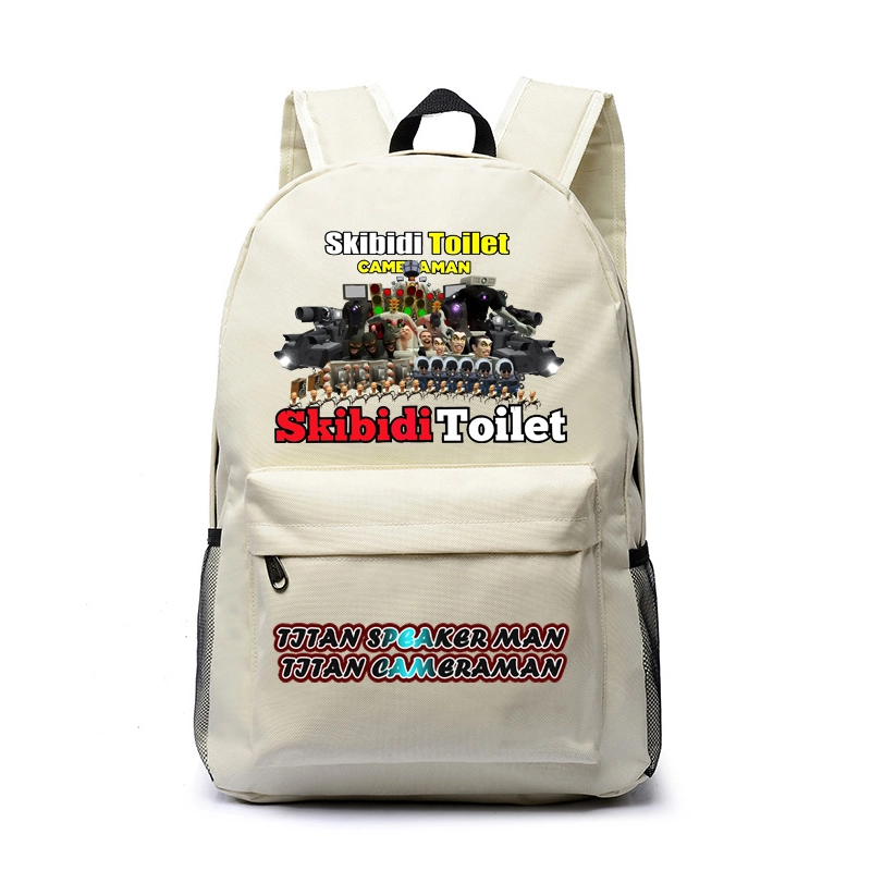 Skibidi Toilet Campus Student Class  Backpack Backpack Children's Backpack Schoolbag Boys and Girls
