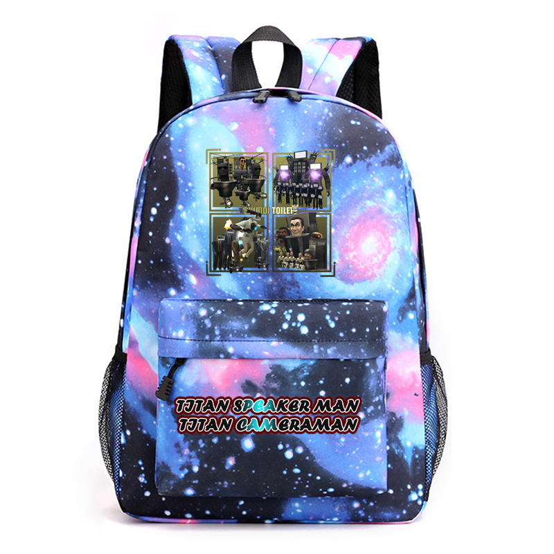 Skibidi Toilet Titan speakerman vs Titan cameraman Campus Student Class Backpack Backpack Children's Backpack Schoolbag Boys and Girls