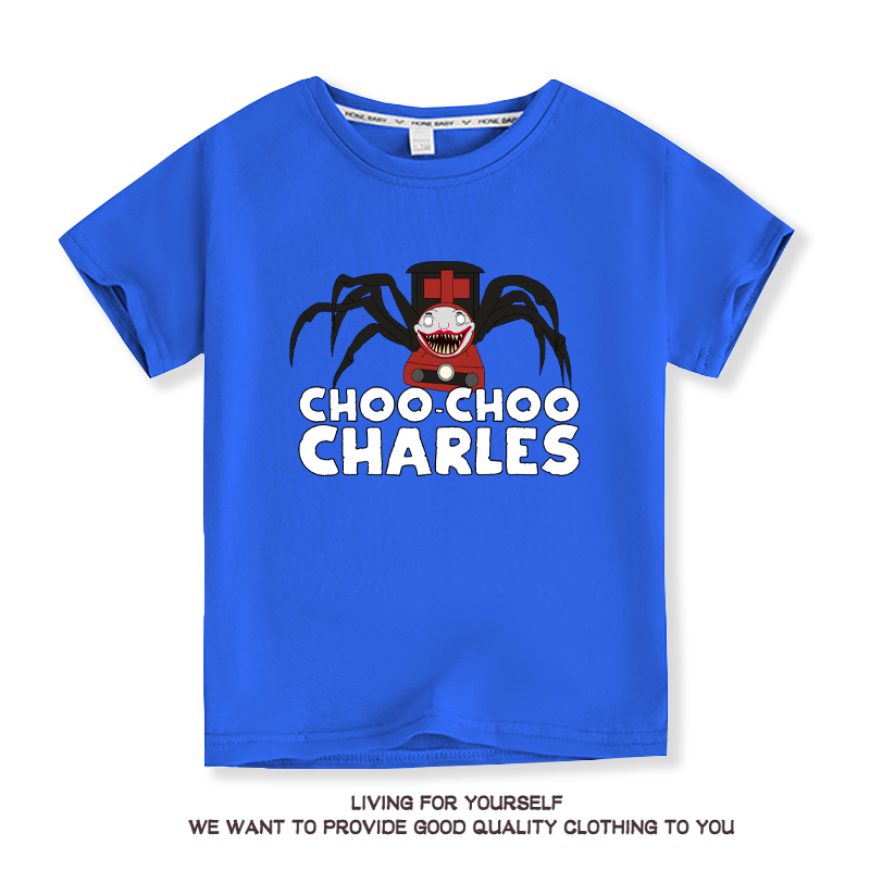 Choo-Choo Charles Plush Kids Summer Short Sleeve T Shirt for Kids Boy 10 Years Baby Girls Ground Neck Tees Baby T-shirt 6 8 10T