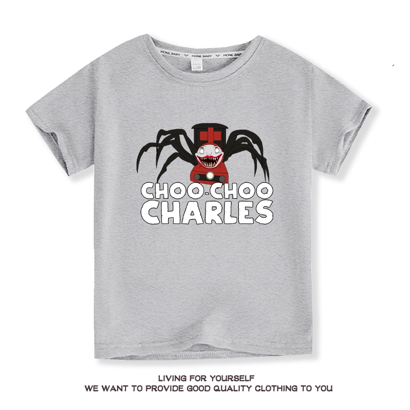 Choo-Choo Charles Plush Kids Summer Short Sleeve T Shirt for Kids Boy 10 Years Baby Girls Ground Neck Tees Baby T-shirt 6 8 10T