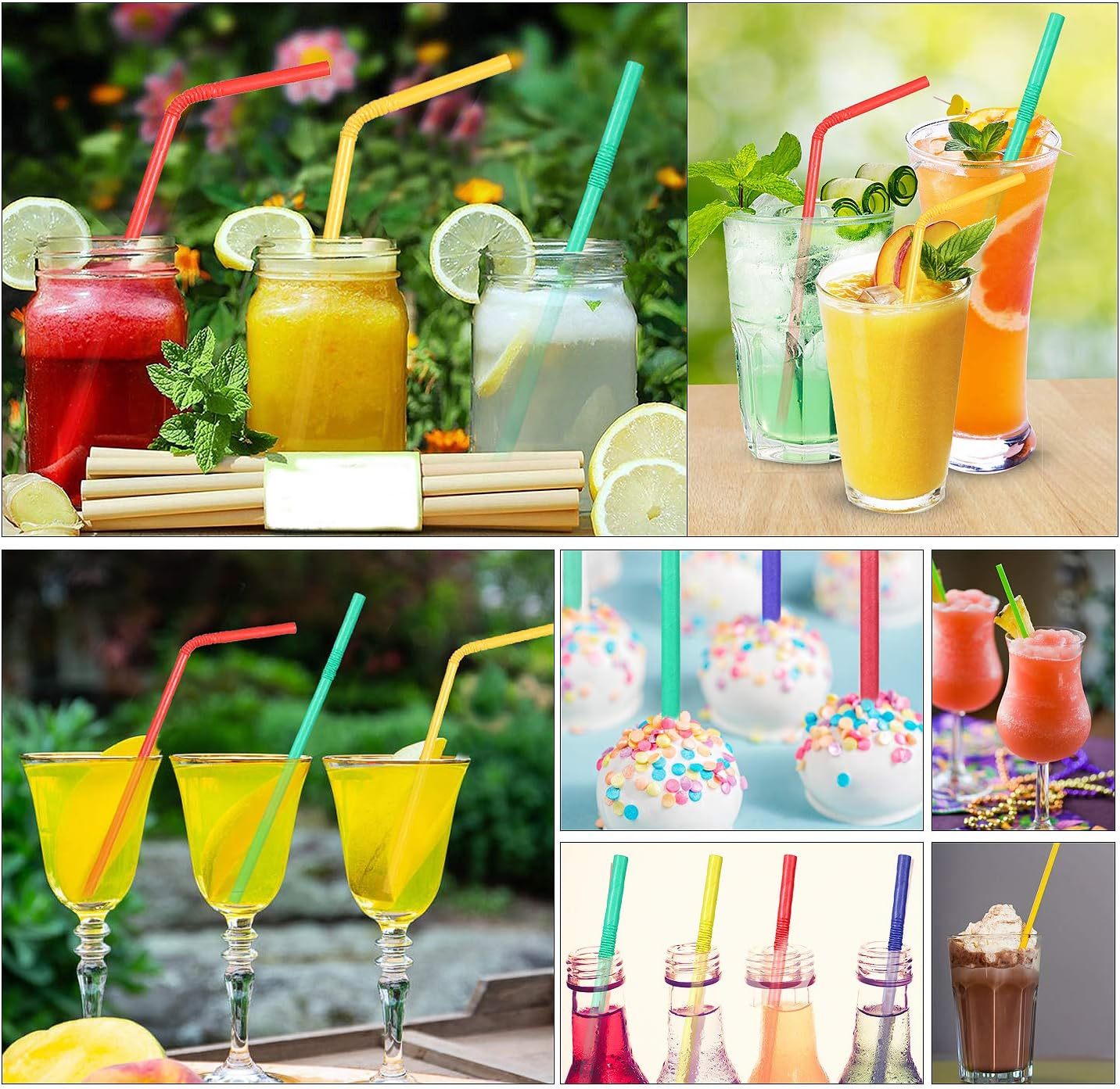 Customized Colored mixed paper straw