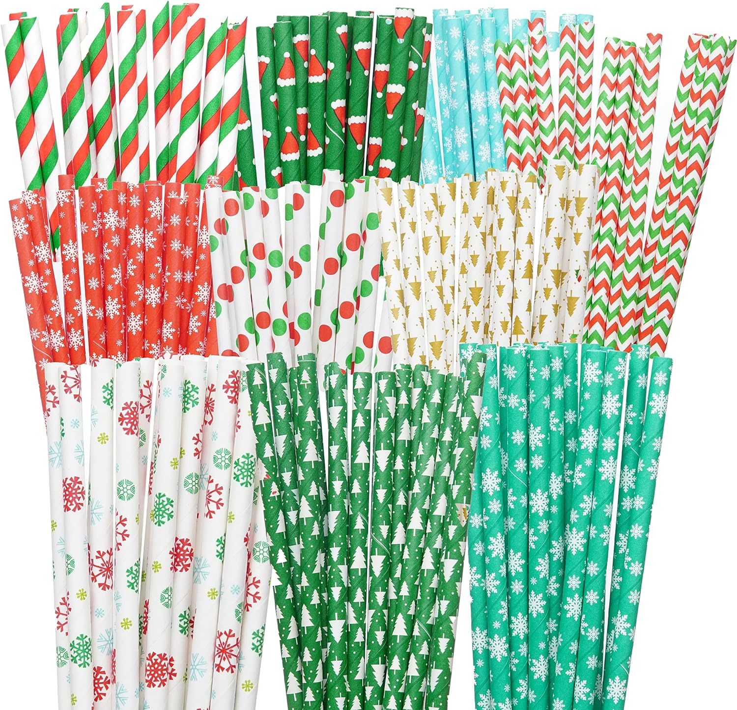 Customized Colored mixed paper straw