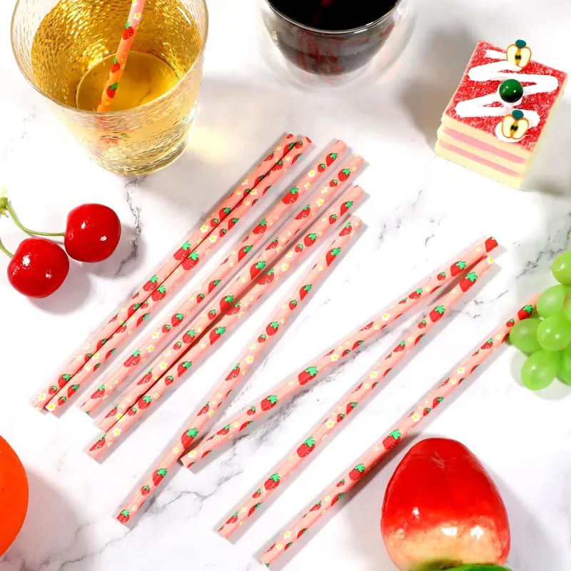 Gilded paper straw Eco-friendly paper straws for your drinkings!Durable and Sturdy for hours without disintegrating!