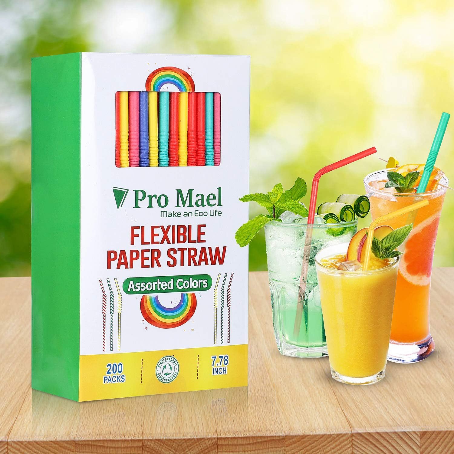 Customized Colored mixed paper straw