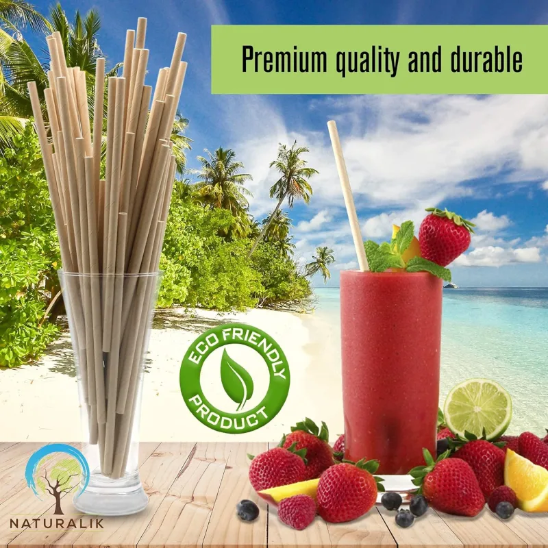 Ø8mm paper straw 002 Eco-friendly paper straws for your drinkings!Durable and Sturdy for hours without disintegrating!