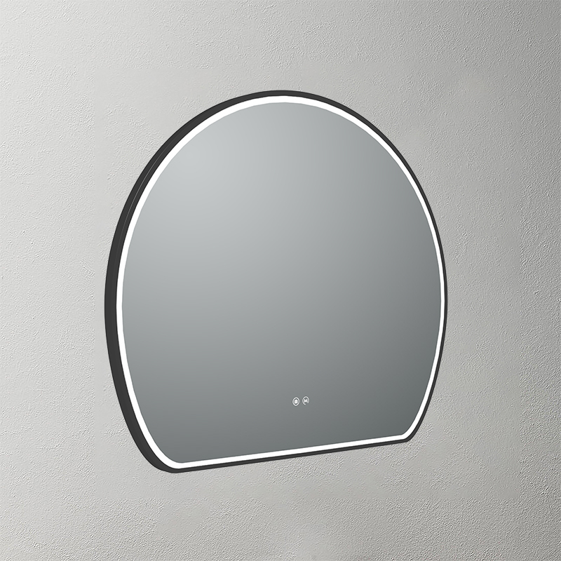 Mosmile Framed Organic Bathroom LED Illuminated Mirror HEXAGON-S025
