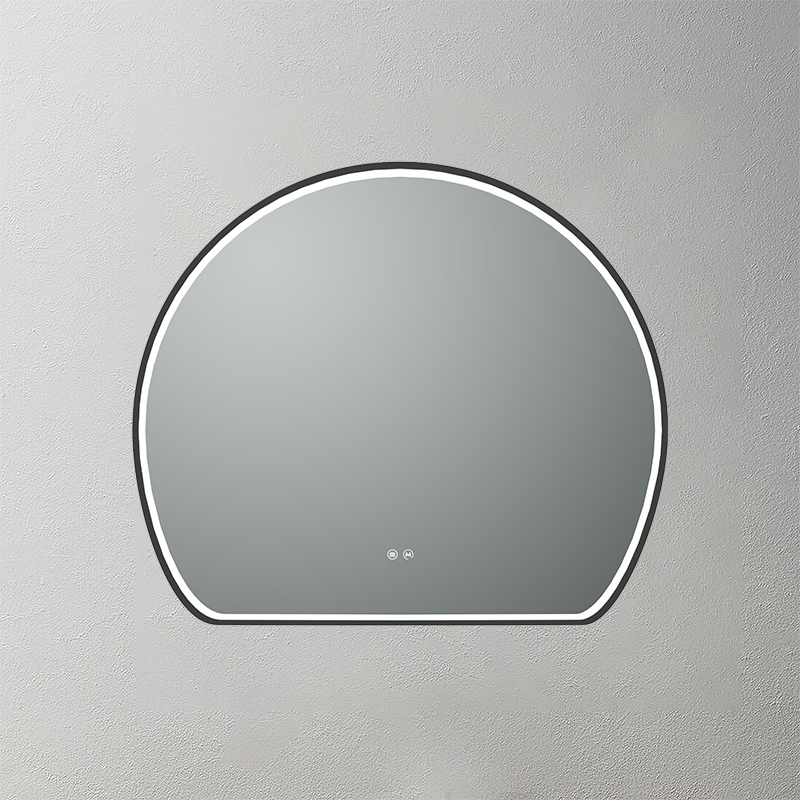 Mosmile Framed Organic Bathroom LED Illuminated Mirror HEXAGON-S025