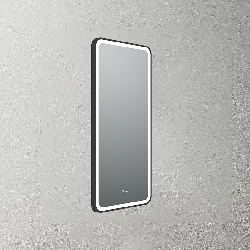 Mosmile Round Corner Framed Bathroom LED Lighted Mirror ISABELL-S017