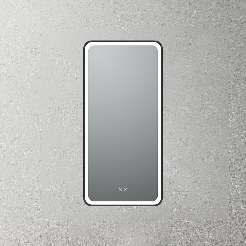 Mosmile Round Corner Framed Bathroom LED Lighted Mirror ISABELL-S017