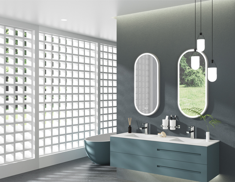 Mosmile Runway Framed Bathroom LED Illuminated Mirror RACEE-5096