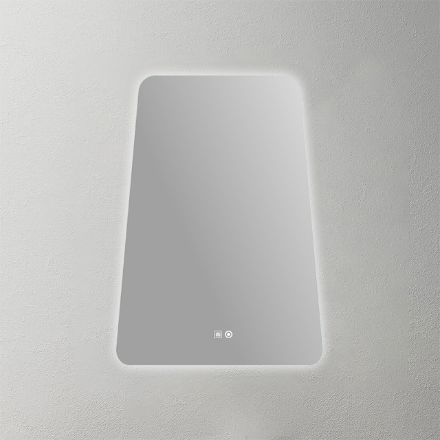 Mosmile Frameless Wall Irregular LED Bathroom Mirror HEXAGON-N035