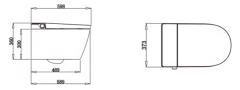 Mosmile Hotel New Auto Smart Bathroom Toilet WM601