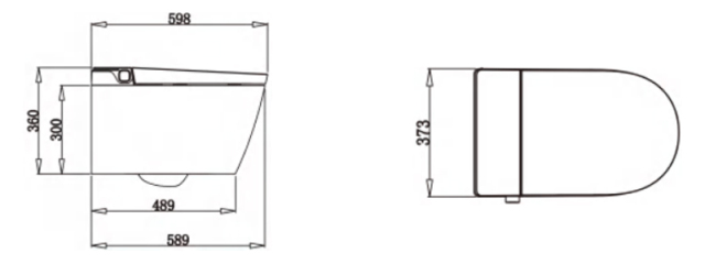 Mosmile Hotel New Auto Smart Bathroom Toilet WM601