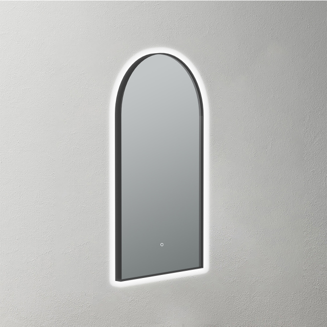 Mosmile High Framed Arch LED Illuminated Bathroom Mirror HEXAGON-S029