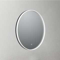 Mosmile Round Wall Hotel Acrylic Framed Bathroom LED Mirror LUCY-R006