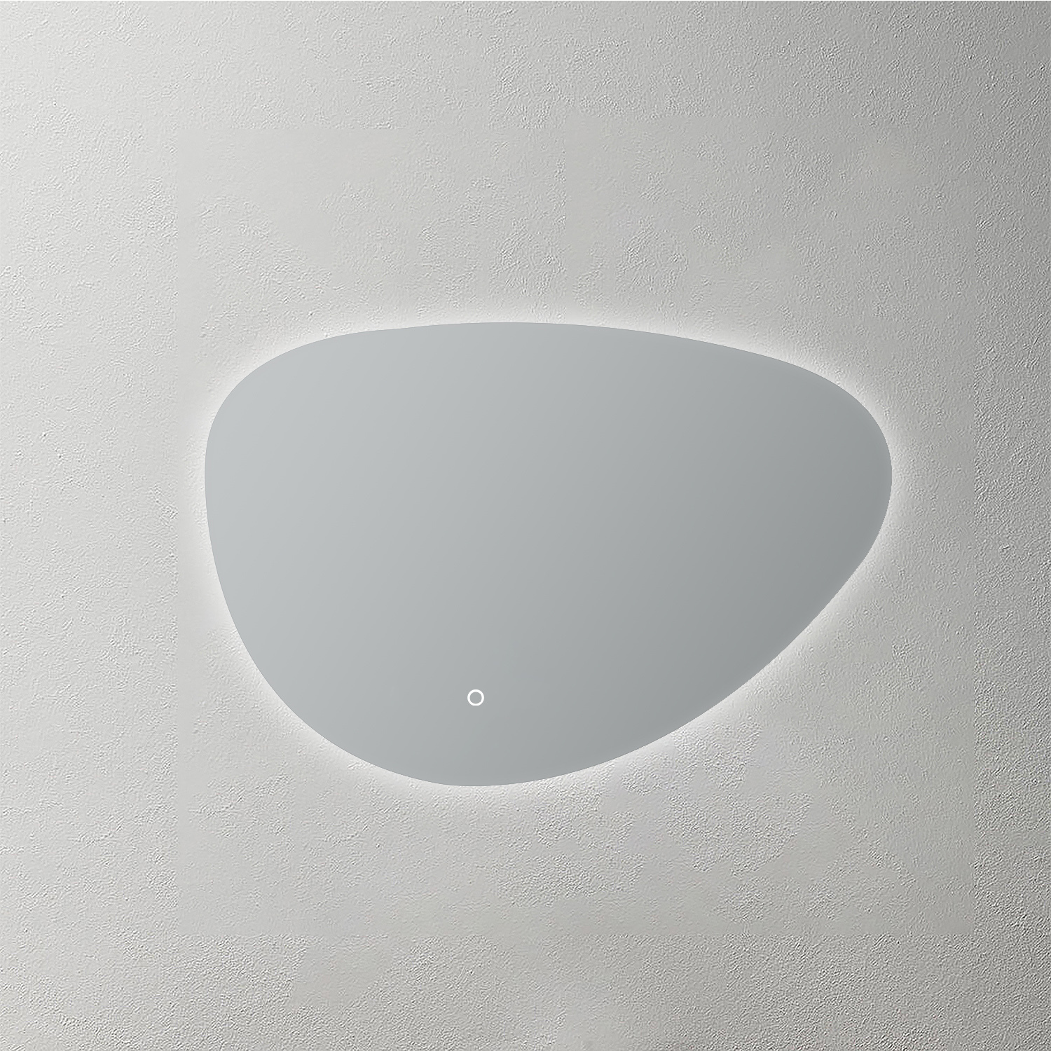 Mosmile Frameless LED Illuminated Irregular Bathroom Mirror HEXAGON-N030