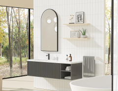 Mosmile LED Lighting in Frame Arch Bathroom Mirror HEXAGON-S015