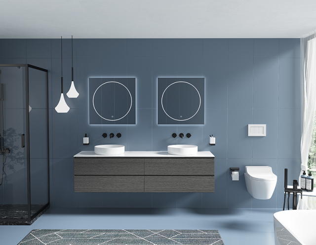 Mosmile Wall Frameless Illuminated Smart Bathroom LED Mirror JEN-N037