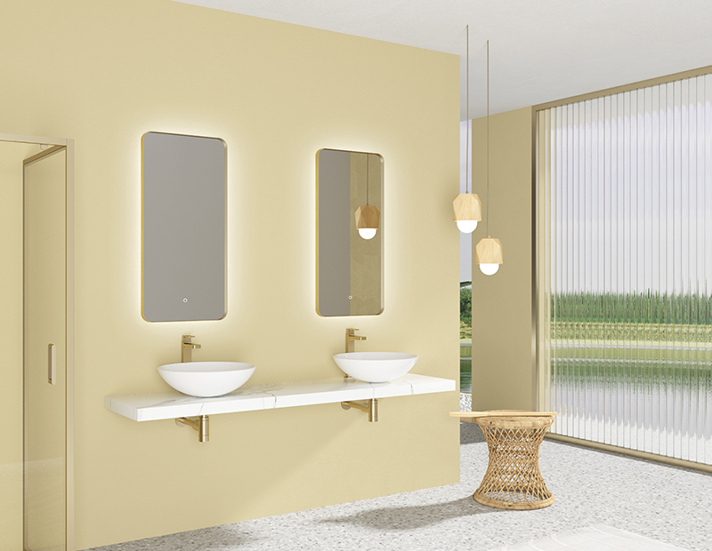 Mosmile High Framed Backlit LED Lighteded Bathroom Mirror JEN-N043
