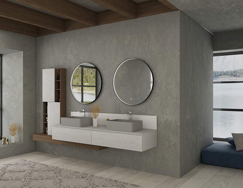 Mosmile LED Lighting in Frame Round Bathroom Mirror LUCY-R008