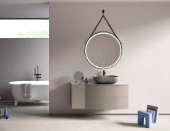 Mosmile Framed Round Smart Bathroom LED Illuminated Mirror LUCY-R088