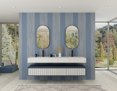 Mosmile LED Lighting in Frame Runway Bathroom Mirror RACEE-5005