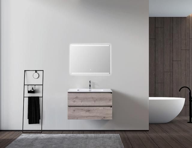 Mosmile Frameless Wall  LED Illuminated Bathroom Mirror DAMY-N005