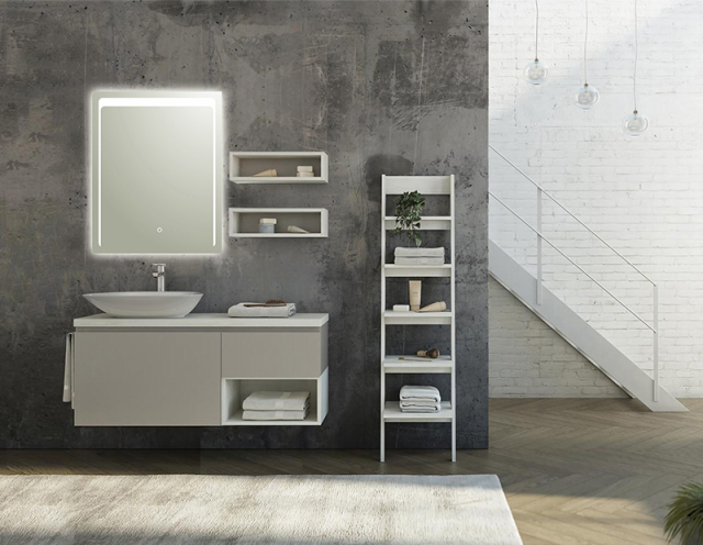 Mosmile Frameless Wall LED Lighted Bathroom Mirror GELLY-N004