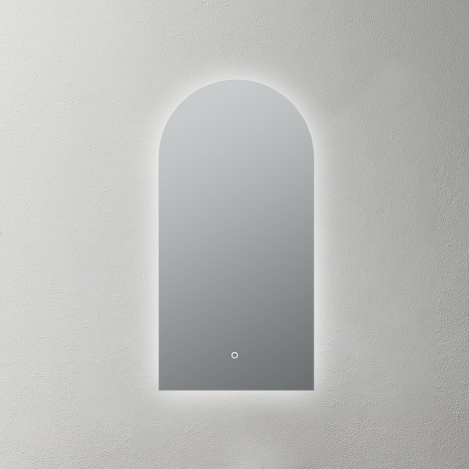 Mosmile Arch Frameless Illuminated Bathroom LED Mirror HEXAGON-N048
