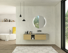 Mosmile Frameless Illuminated Round Smart Bathroom LED Mirror LUCY-R002