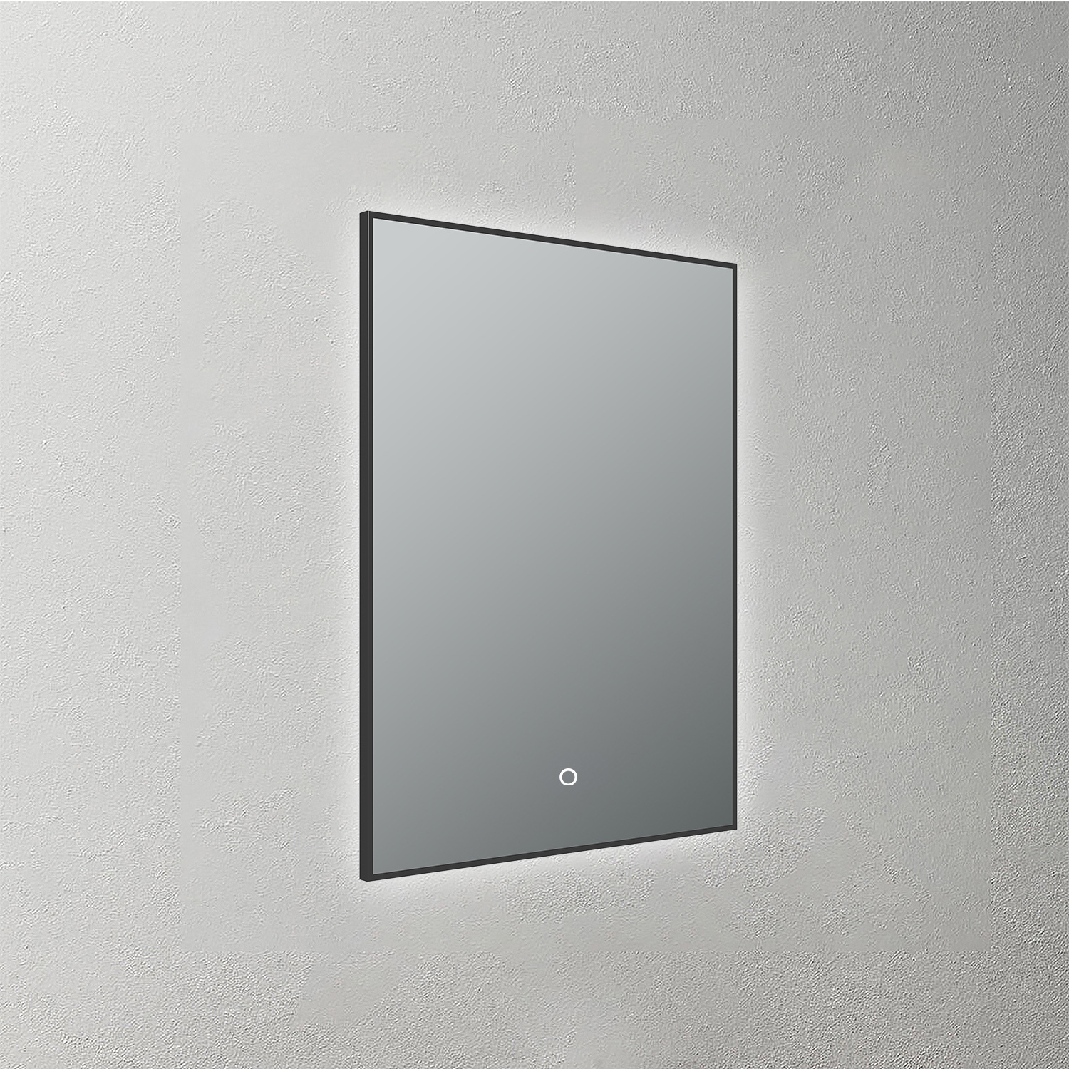 Mosmile Wall Black Frame Backlit LED Bathroom Mirror BACKLIT-S015