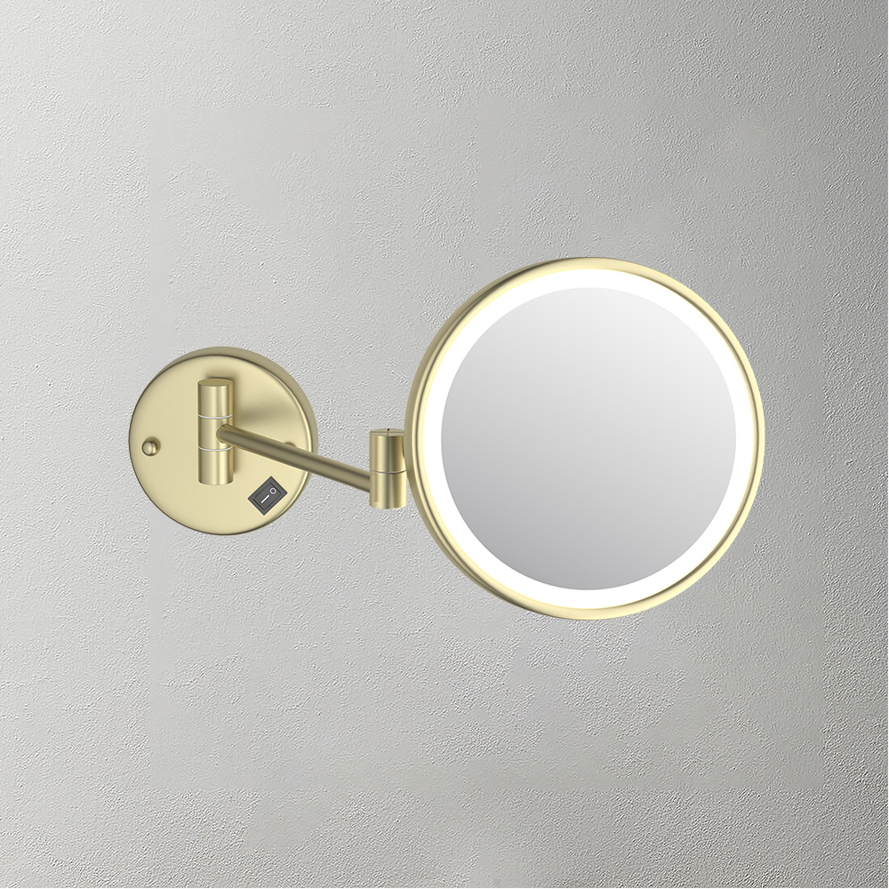 Bathroom accessory 10x magnifying make up mirror with LED