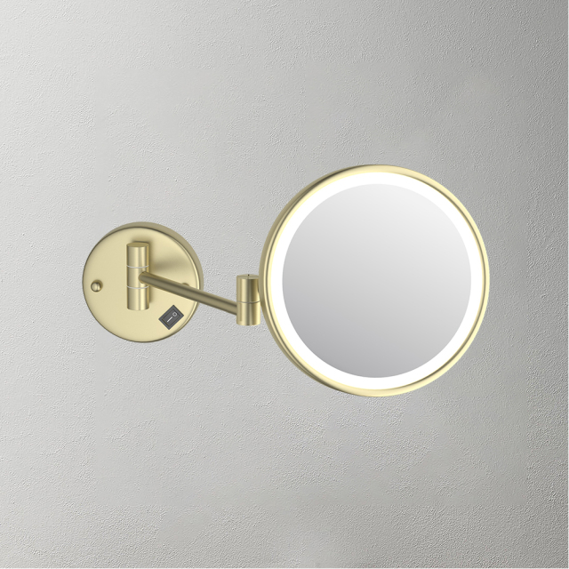 Bathroom accessory 10x magnifying make up mirror with LED