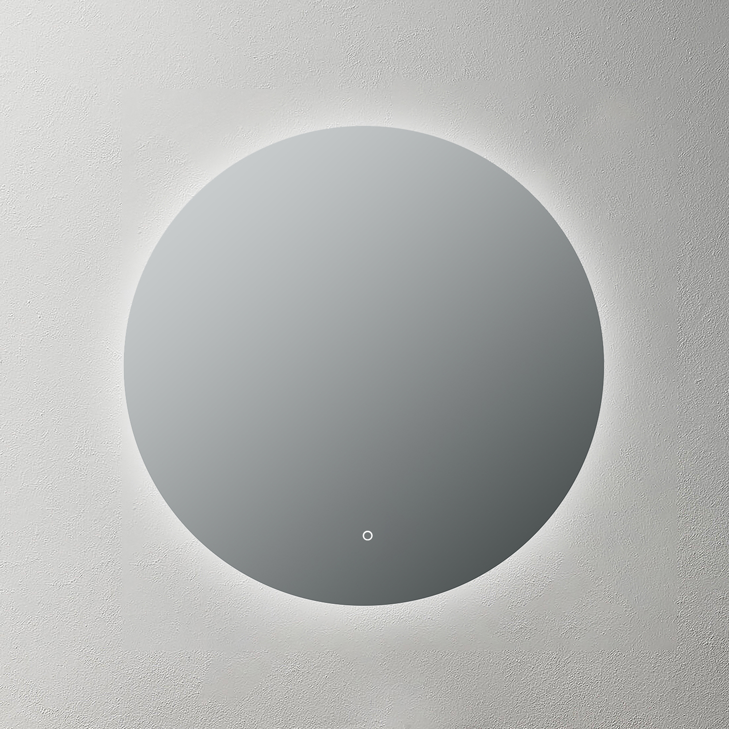 Mosmile Frameless LED Illuminated Round Bathroom Mirror LUCY-R005