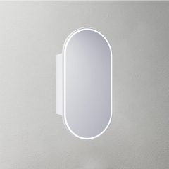 Mosmile Anti-fog Lighted Wooden Bathroom Pill Mirror Cabinet C104W1003