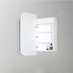 Mosmile Wooden LED Bathroom Round-corner Mirror Cabinet C205W1001