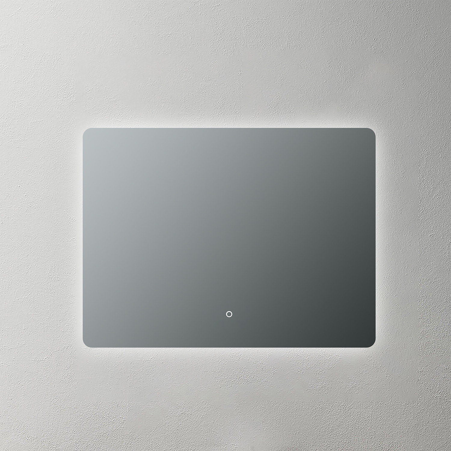 Mosmile Frameless Round-corner Backlit Illuminated Bathroom Mirror BACKLIT-N001