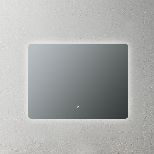 Mosmile Frameless Round-corner Backlit Illuminated Bathroom Mirror BACKLIT-N001