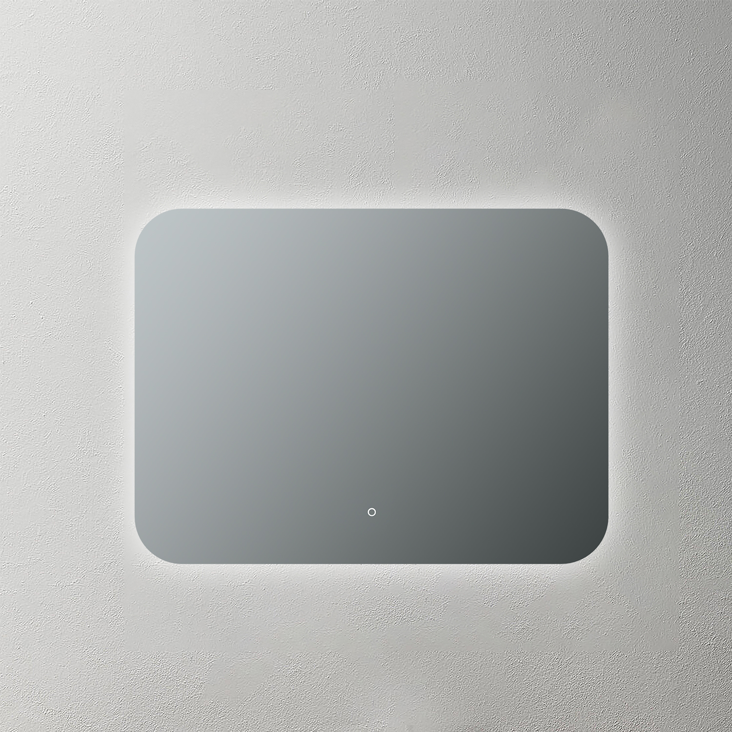 Mosmile Round-corner Frameless Backlit Illuminated Bathroom Mirror BACKLIT-N003