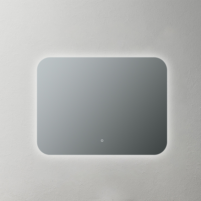 Mosmile Round-corner Frameless Backlit Illuminated Bathroom Mirror BACKLIT-N003