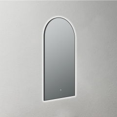 Mosmile Covered Framed Arch LED Illuminated Bathroom Mirror HEXAGON-S022