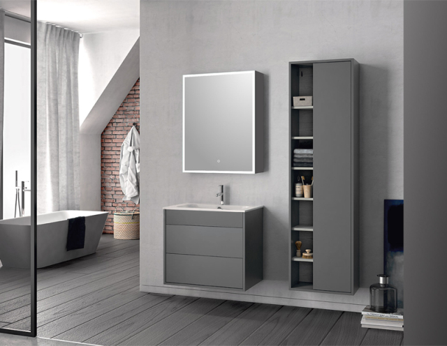 Mosmile Alluminium Illuminated Bathroom Mirror Cabinet C101Y1002