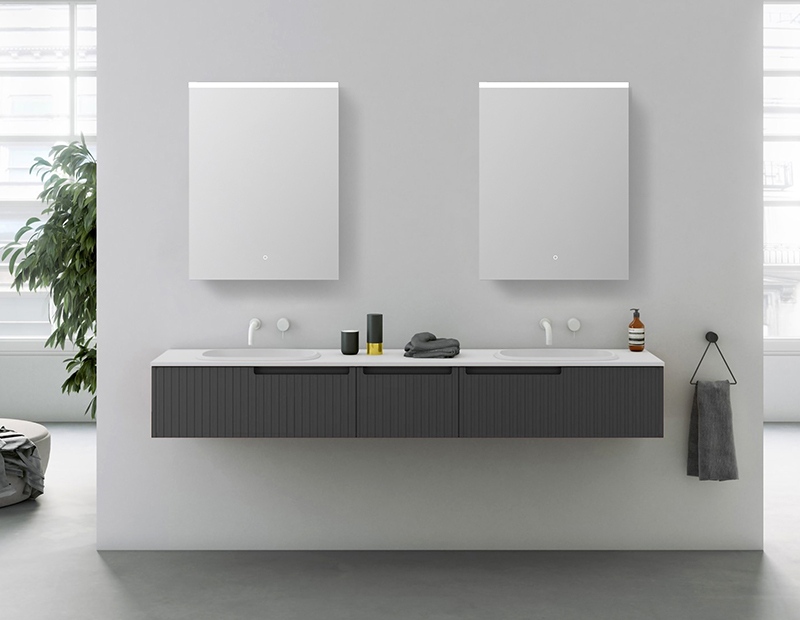 Mosmile Illuminated One Door LED Lighted Bathroom Mirror Cabinet C101Y3009